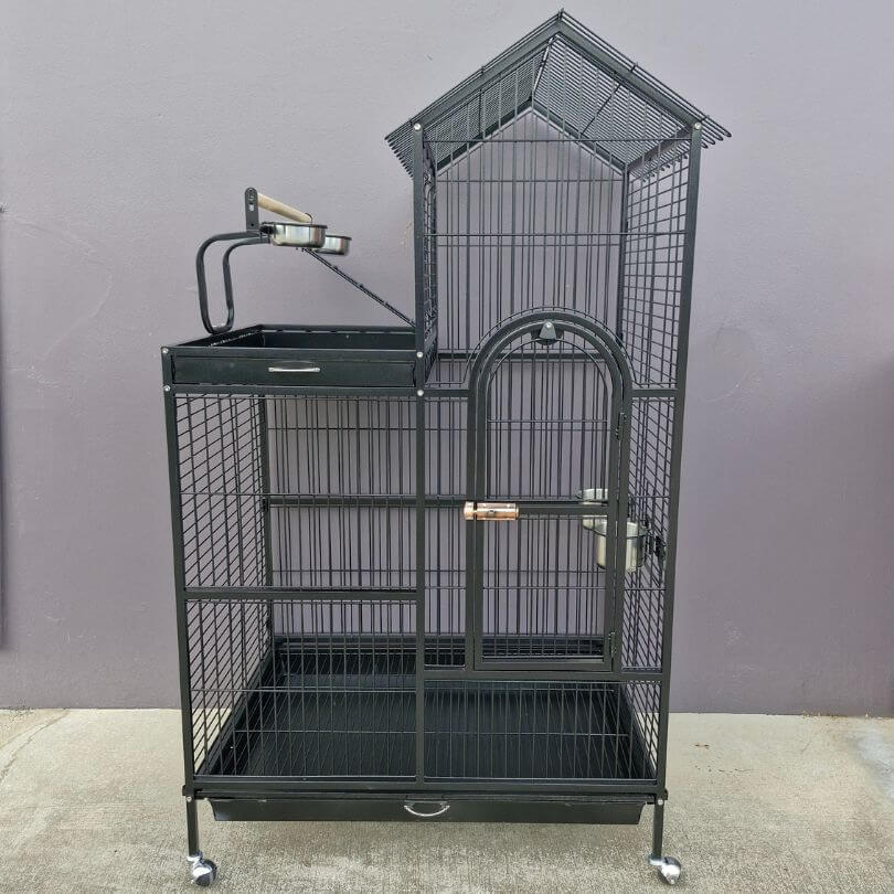Premium Tassie Peak Parrot Cage 47903 - Large Sturdy Bird Cage for Cockatiels, Parakeets & Small Parrots - Perfect for Home, Office & Aviary Use