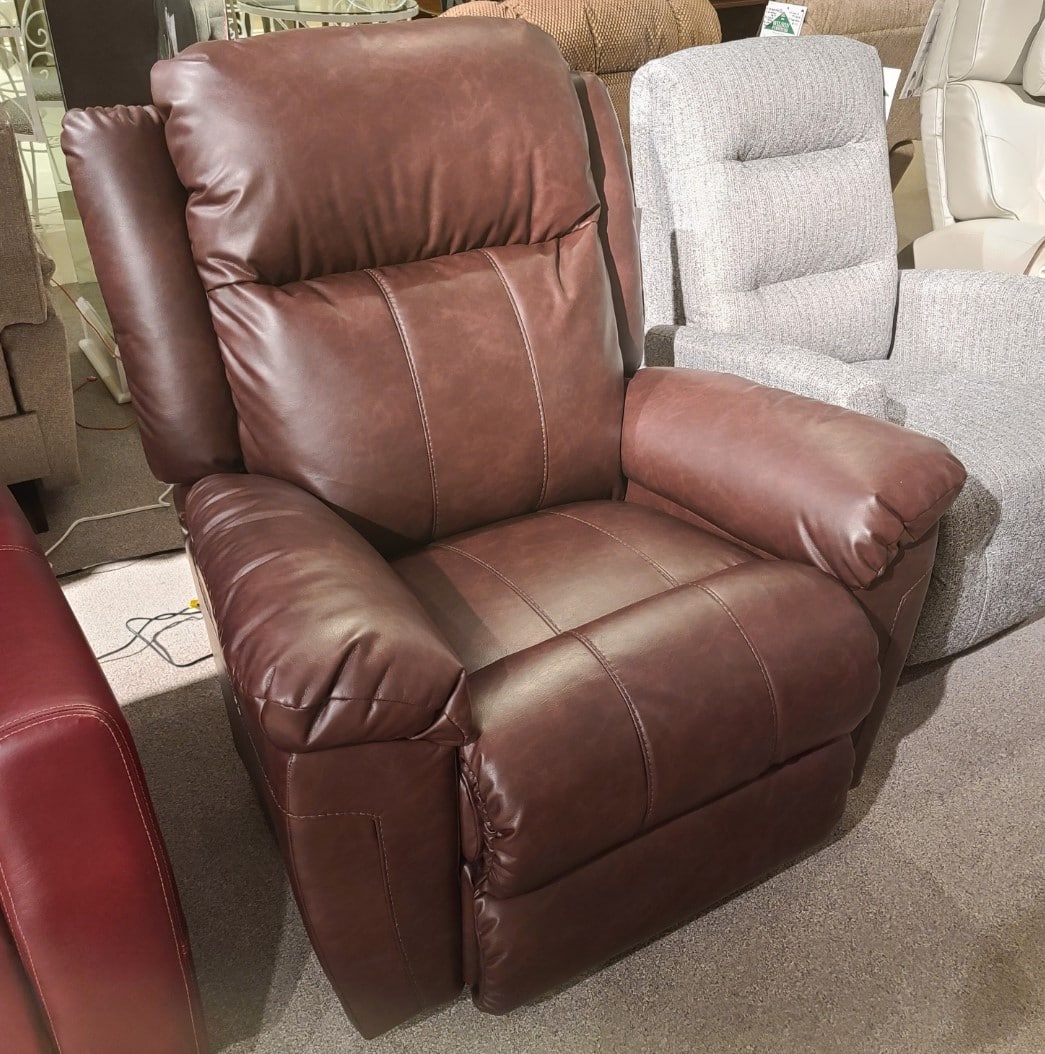 La-Z-Boy Joel Power Rocker Recliner - Electric Lift Chair with Massage & Heat - Comfortable Leather Reclining Chair for Living Room, Home Theater & Elderly Care