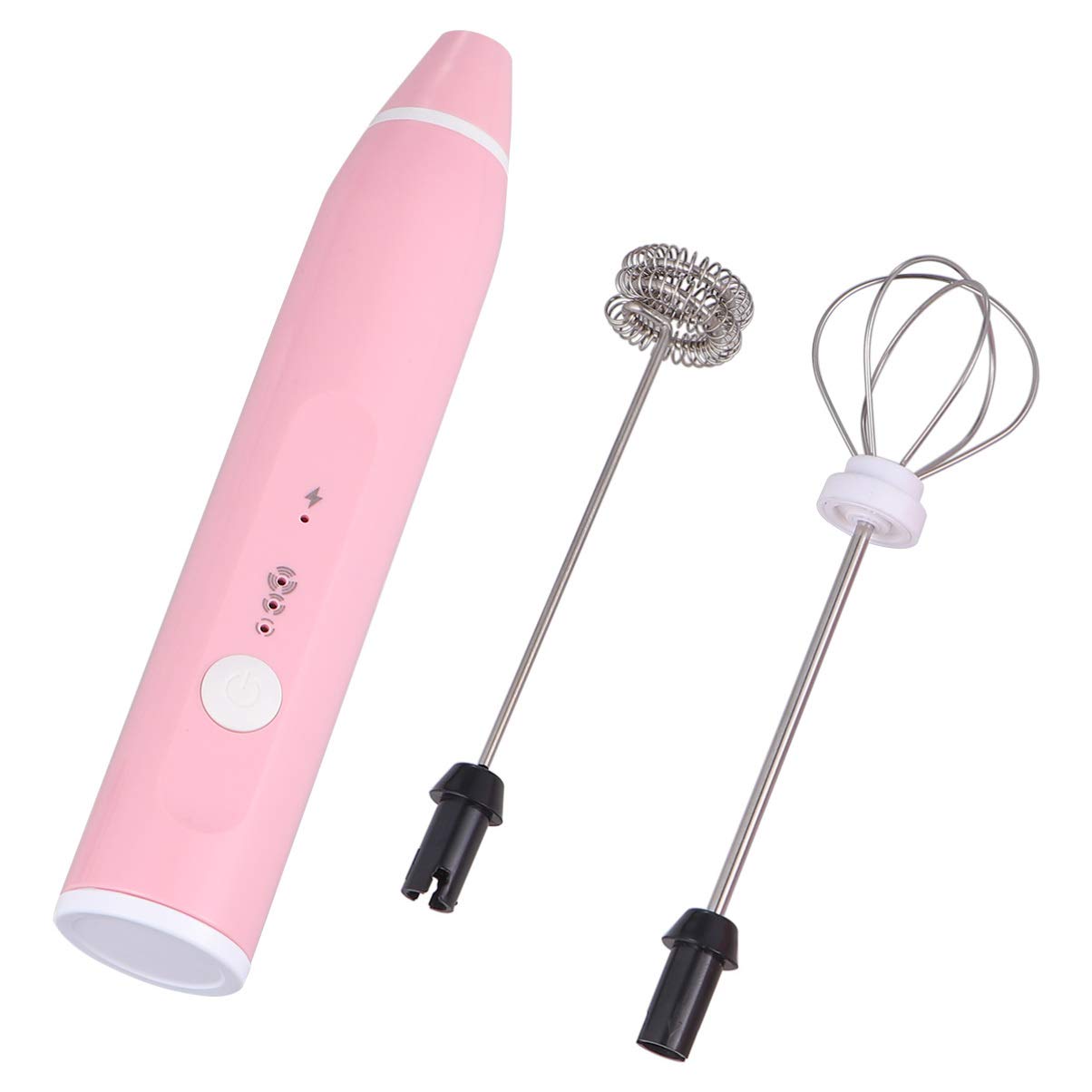 Rechargeable Handheld Electric Milk Frother - Stainless Steel Whisk for Cappuccino, Latte, Protein Shakes & Matcha | Portable Foam Maker for Coffee, Smoothies & Baking | Perfect for Home, Office & Travel