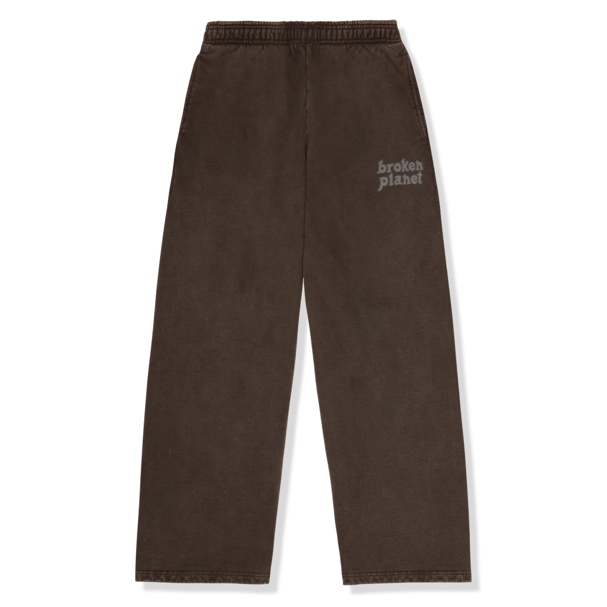 Broken Planet Basics Wide Leg Washed Mocha Sweatpants for Women | Comfortable Lounge Pants | Casual Streetwear & Home Relaxation