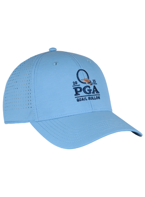 2025 PGA Championship Light Blue Laser Panel Cap - Stylish Golf Hat for Men & Women - Perfect for Golf Tournaments, Outdoor Sports & Casual Wear