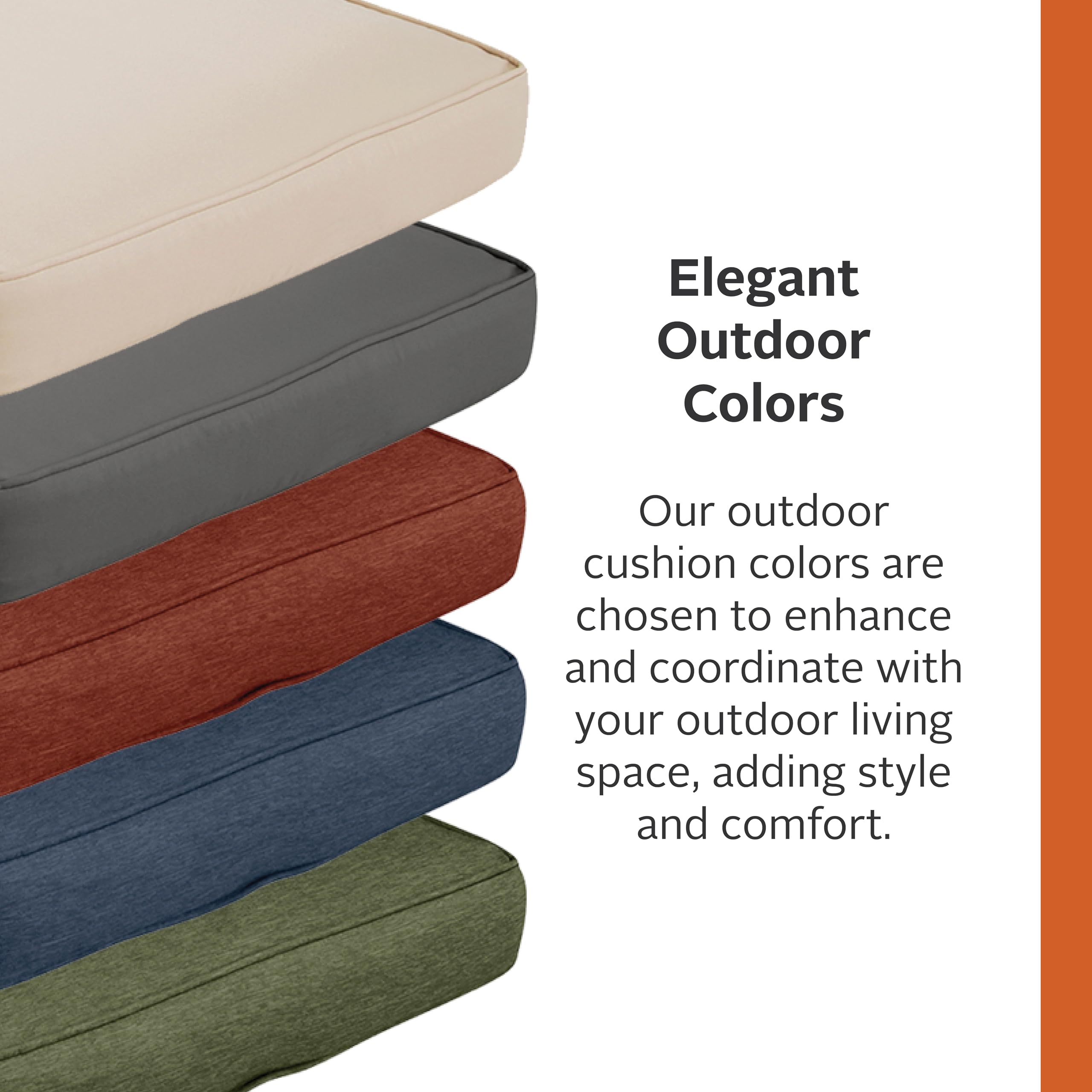 Classic Accessories Montlake 80x26x3 Inch Heather Indigo Patio Furniture Cushion - Waterproof, Durable, and Comfortable for Outdoor Chairs, Loungers, and Benches