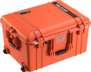 Pelican 1607 Air Case Without Foam - Orange Waterproof Protective Hard Case for Cameras, Electronics & Tools - Ideal for Travel, Outdoor Adventures & Equipment Storage