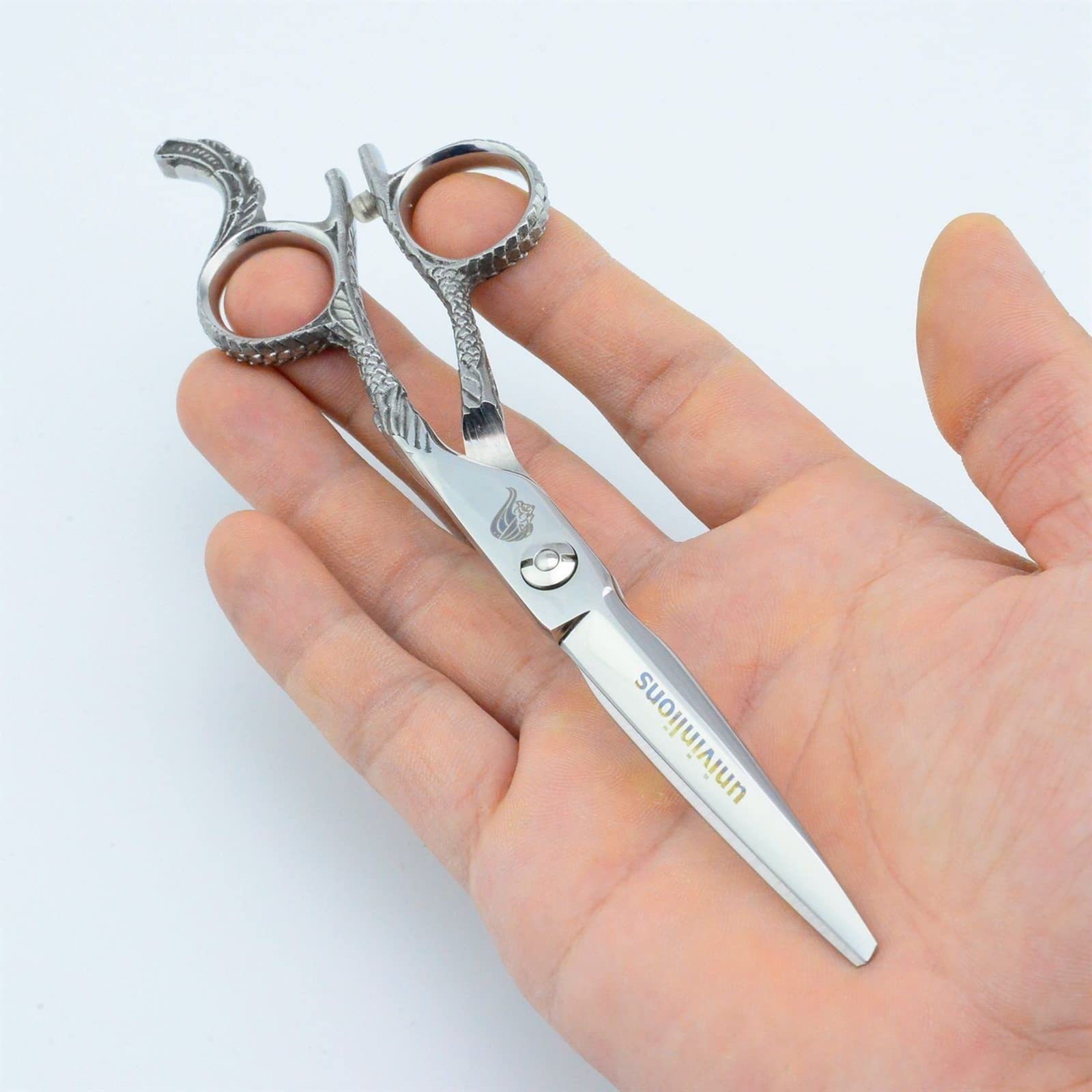 ATRIXU 6 Inch Professional Hair Cutting Scissors & Thinning Shears Set - Barber Scissors Kit with Comb & Clip for Hairdressing Salon, Stylists & Home Use (Cutting Scissors Size)