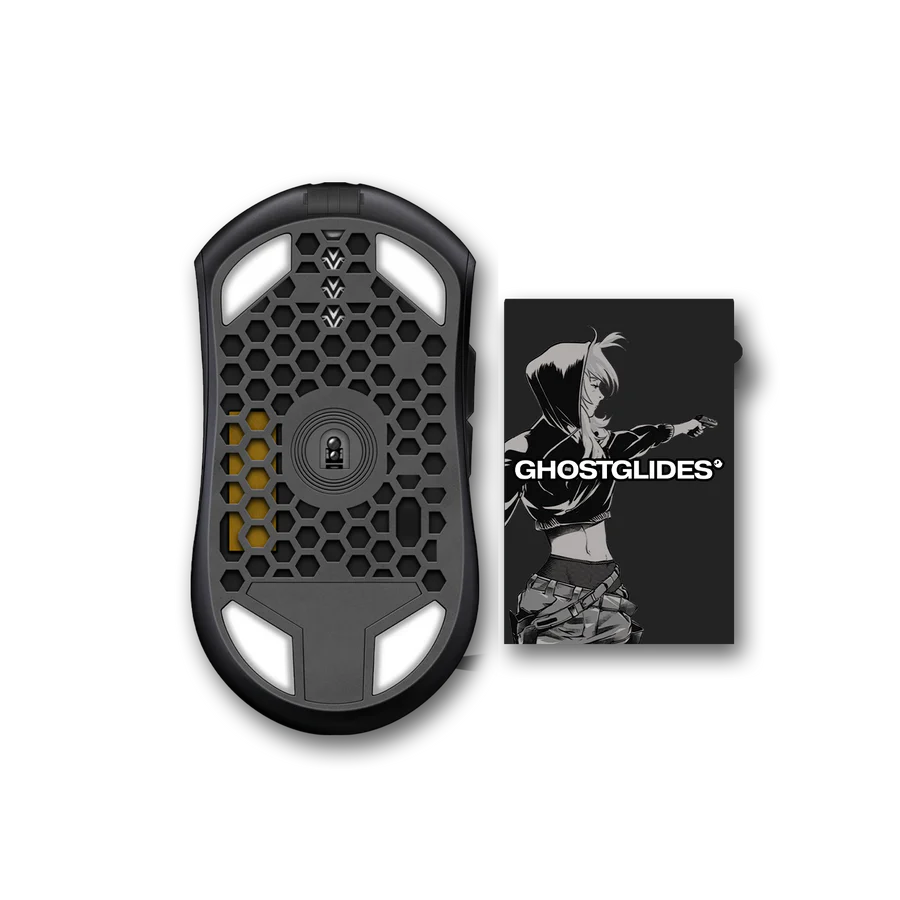 GHOSTGLIDES EDGERUNNER Mouse Skates for Finalmouse ULX, UL2 & Starlight-12 - Ultra Smooth Glide for Gaming & Esports Performance