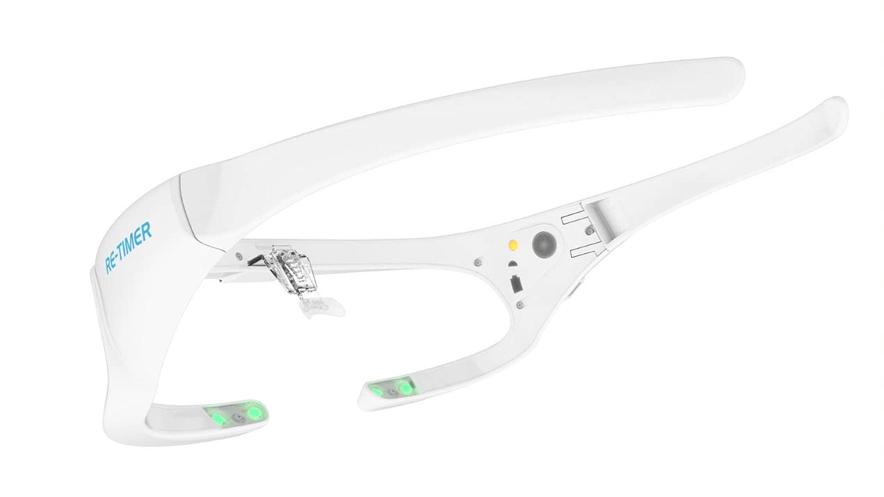 Re-Timer Light Therapy Glasses Gen 2 - Australian-Made Sleep Aid for Jet Lag & Insomnia Relief, Clinically Proven, Doctor Recommended (VAT Exempt) - Improve Sleep Quality for Shift Workers & Travelers