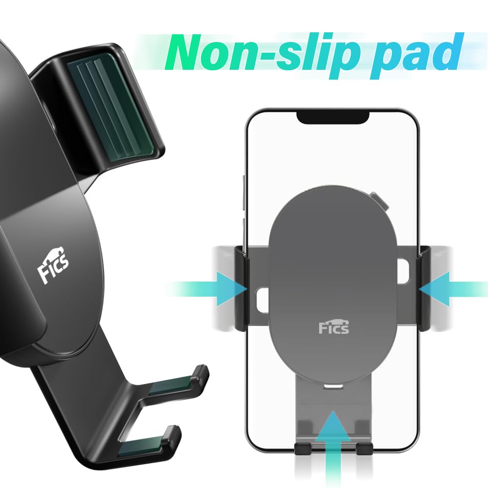 FICS Universal Car Phone Holder Mount for Hyundai IONIQ5 - Adjustable Dashboard & Air Vent Cell Phone Stand with Accessories - Perfect for GPS Navigation, Hands-Free Calling & Road Trips