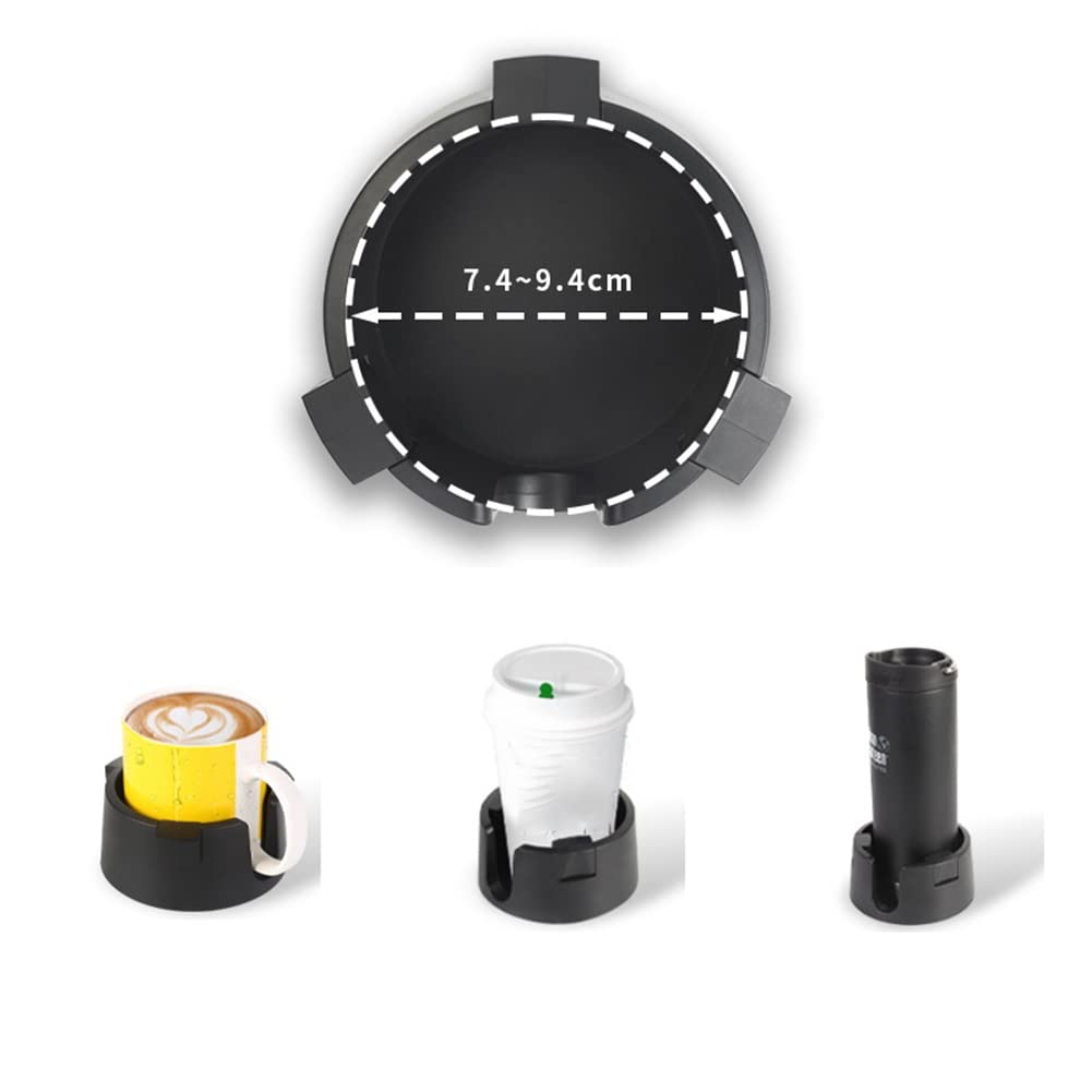 Zcargel Adjustable ABS Anti-Spill Drink Cup Holder - Multi-Function Desk & Bedside Drink Coaster with Adjustable Inner Diameter - Perfect for Home, Office, Apartment, Car & Travel Use