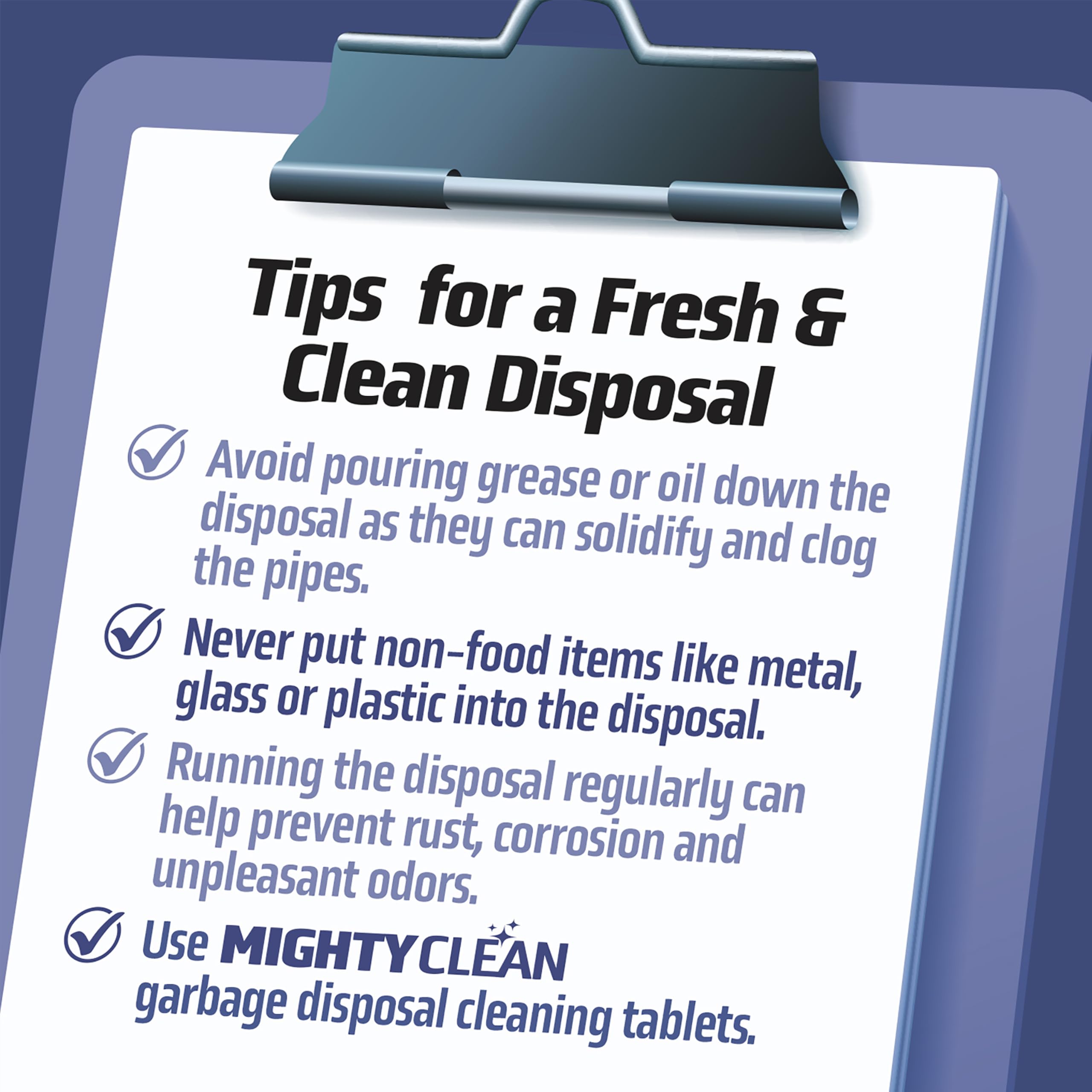 24 Pack Garbage Disposal Cleaner & Deodorizer Tablets - 1 Year Supply | Septic Safe Foaming Sink Cleaner | Lemon Scent for Odor Removal | Perfect for Kitchen Maintenance & Septic System Care