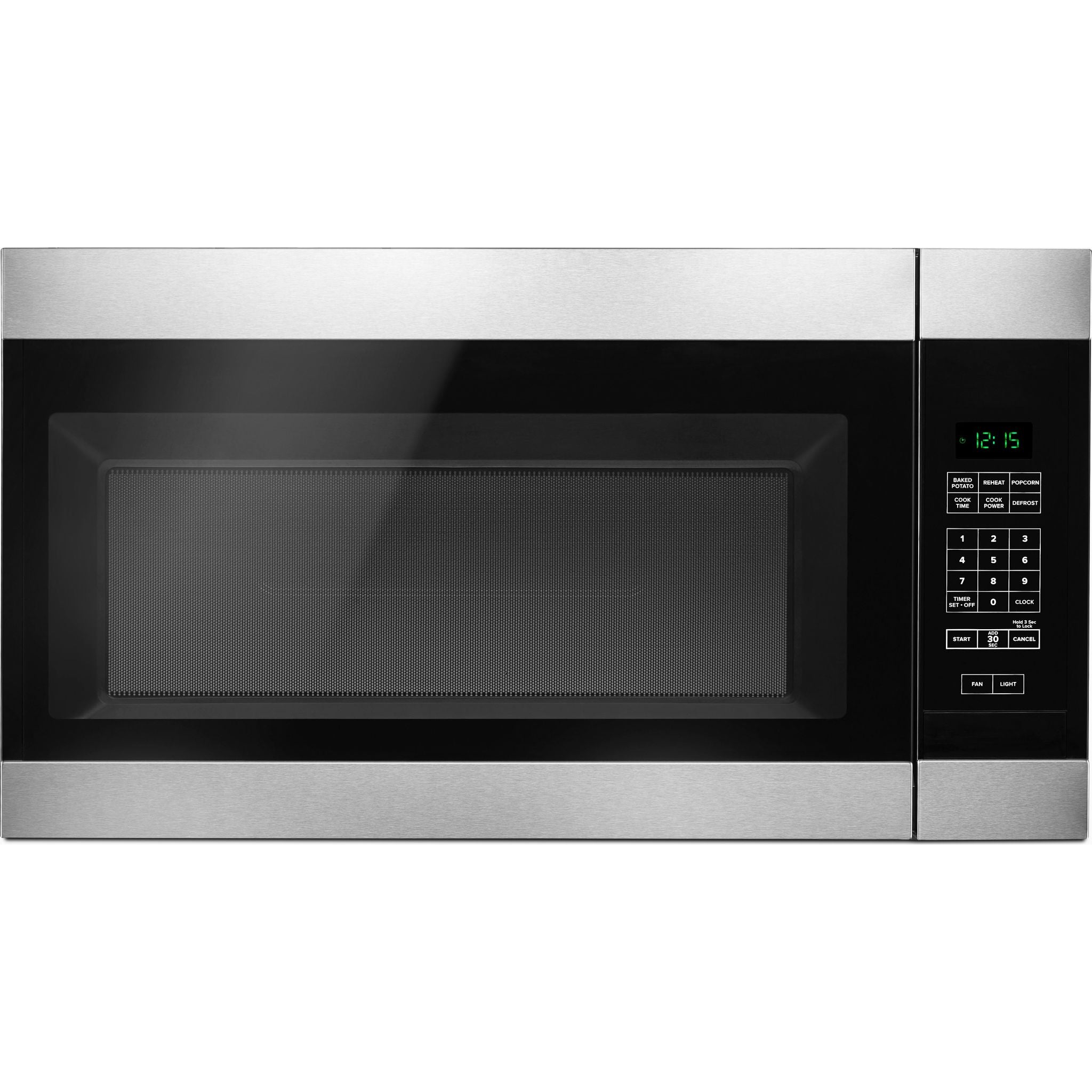 Amana YAMV2307PFS Stainless Steel Over-the-Range Microwave Oven - Perfect for Kitchen Remodeling & Space-Saving Installation