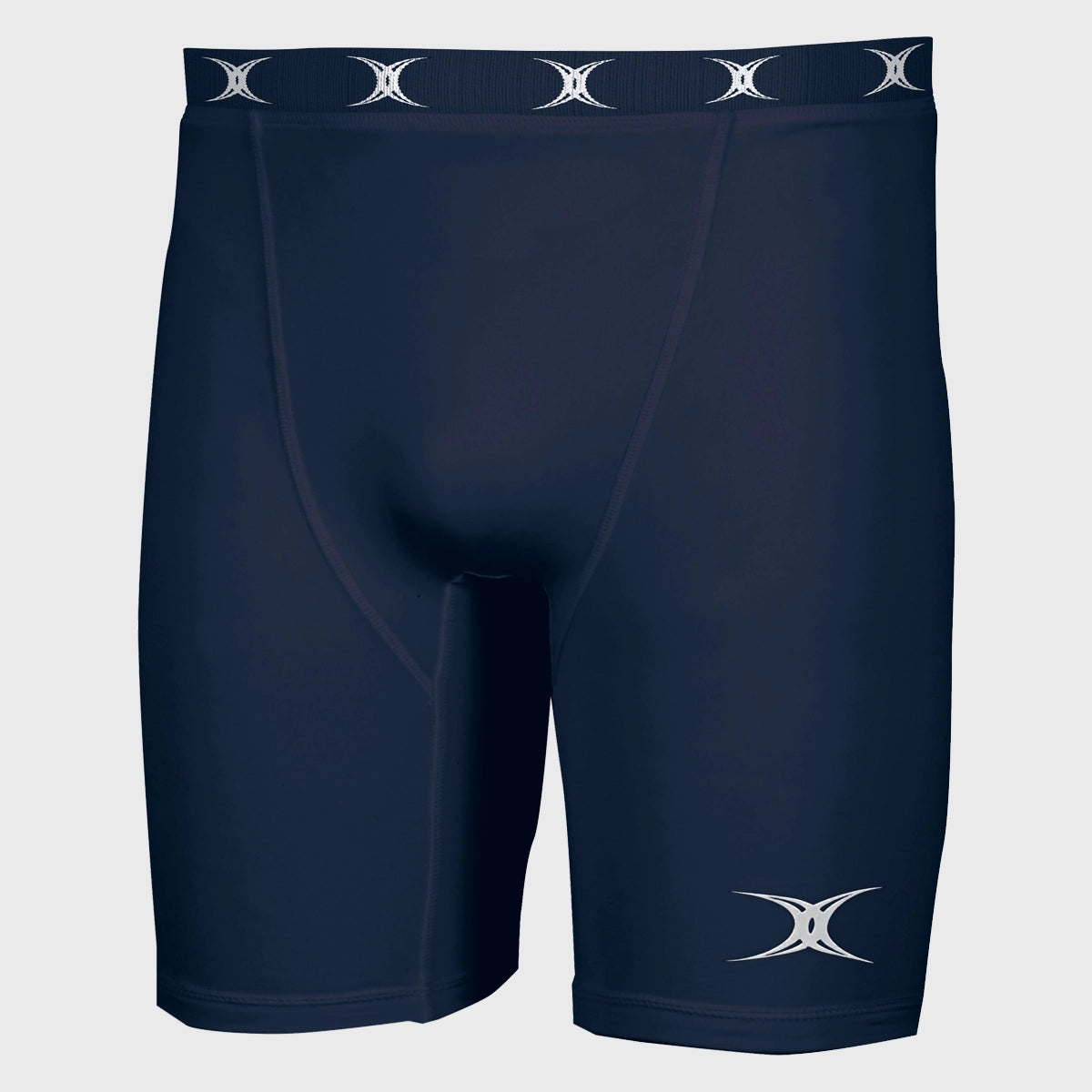 Gilbert Men's Atomic Baselayer Shorts - Moisture Wicking, Breathable & Comfortable - Navy Blue - Perfect for Running, Gym & Outdoor Activities