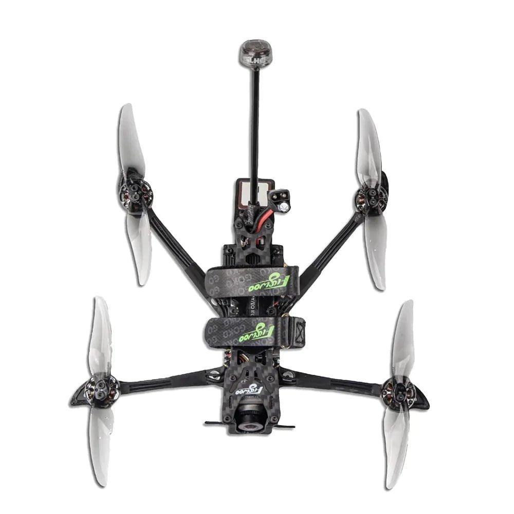 Flywoo BNF Explorer LR 4 Deadcat HD 4S Quadcopter Drone with Walksnail Avatar V2 & Micro Camera V2 - ELRS Long Range FPV Drone for Aerial Photography and Cinematic Shots