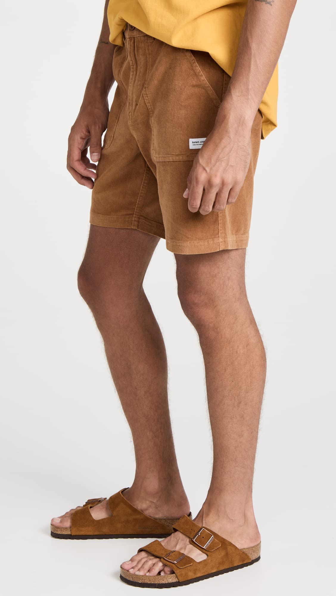 Banks Journal Men's Big Bear Corduroy Shorts - Comfortable Casual Wear for Outdoor Activities & Summer Fashion