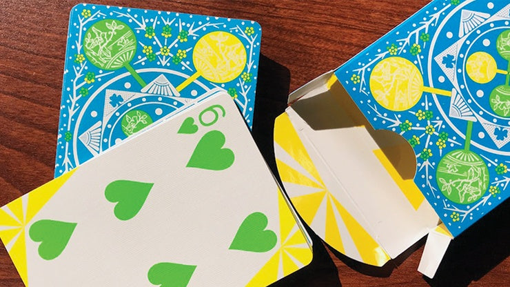 Tally Ho Fan Back Summer Playing Cards - Premium Quality for Poker, Magic Tricks & Cardistry | Perfect for Outdoor Games, Travel & Parties