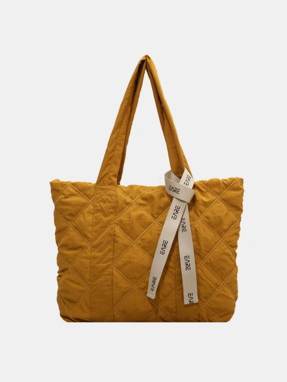Stylish Quilted Nylon Large Tote Bag for Women - Spacious Waterproof Shoulder Bag - Perfect for Work, Travel, Gym & Beach Day Essentials