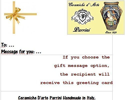 Handmade Italian Ceramic Art Tile Pottery - CERAMICHE D'ARTE PARRINI Tuscan Collection, Old Bridge Florence Design, Authentic Italy Craftsmanship | Perfect for Kitchen Backsplash, Bathroom Decor & Mediterranean Home Accents