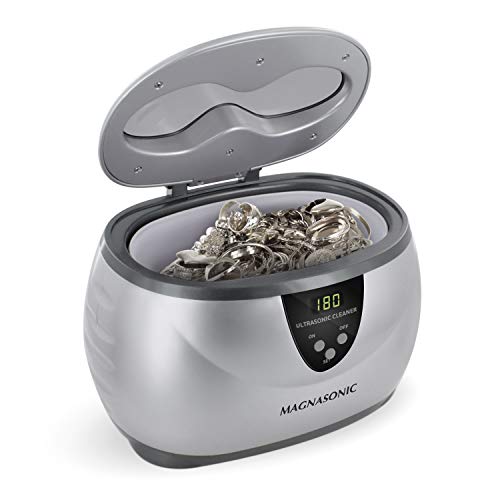 Magnasonic MGUC500 Professional Ultrasonic Jewelry Cleaner with Digital Timer - Cleans Eyeglasses, Rings, Coins & Small Items | Perfect for Jewelry Stores, Home Cleaning & Personal Accessories Care