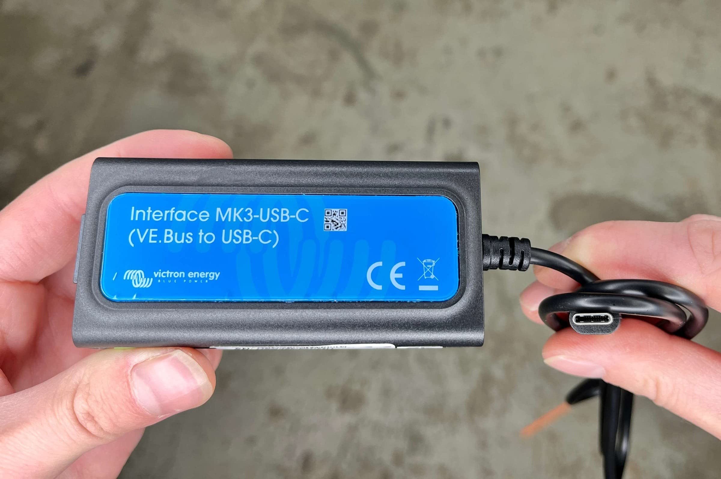Victron Energy VE.Bus to USB-C Interface MK3 - High-Speed Data Transfer for Marine, RV & Off-Grid Solar Systems | Perfect for Remote Monitoring & Control