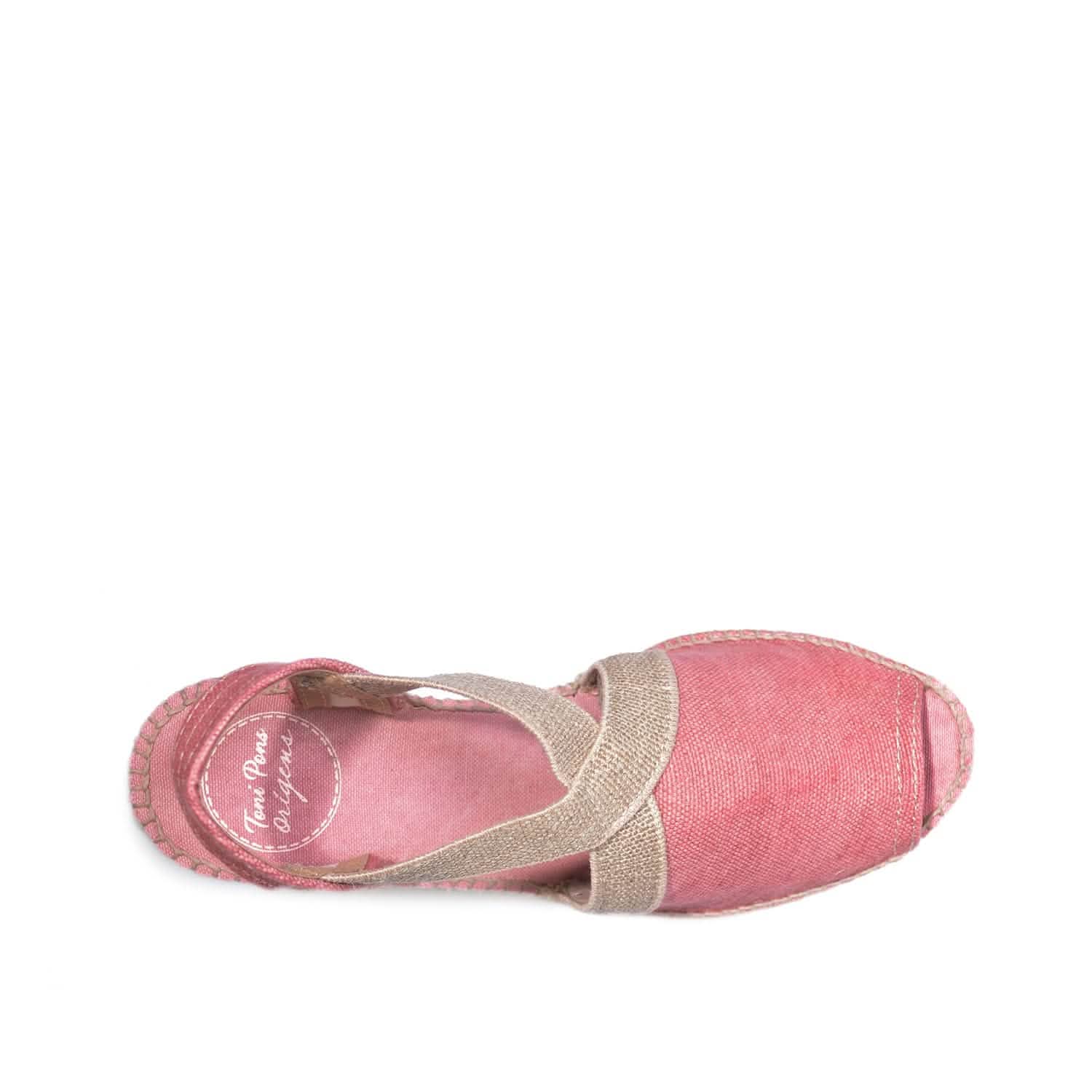 Women's Plain Canvas Wedge Espadrille Shoes - Breda V Comfortable Summer Casual Flats for Beach, Vacation & Everyday Wear