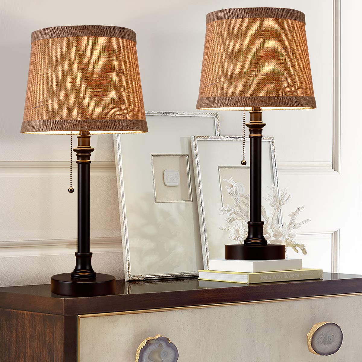 Oneach Maria Rustic Table Lamp Set of 2 - 20
