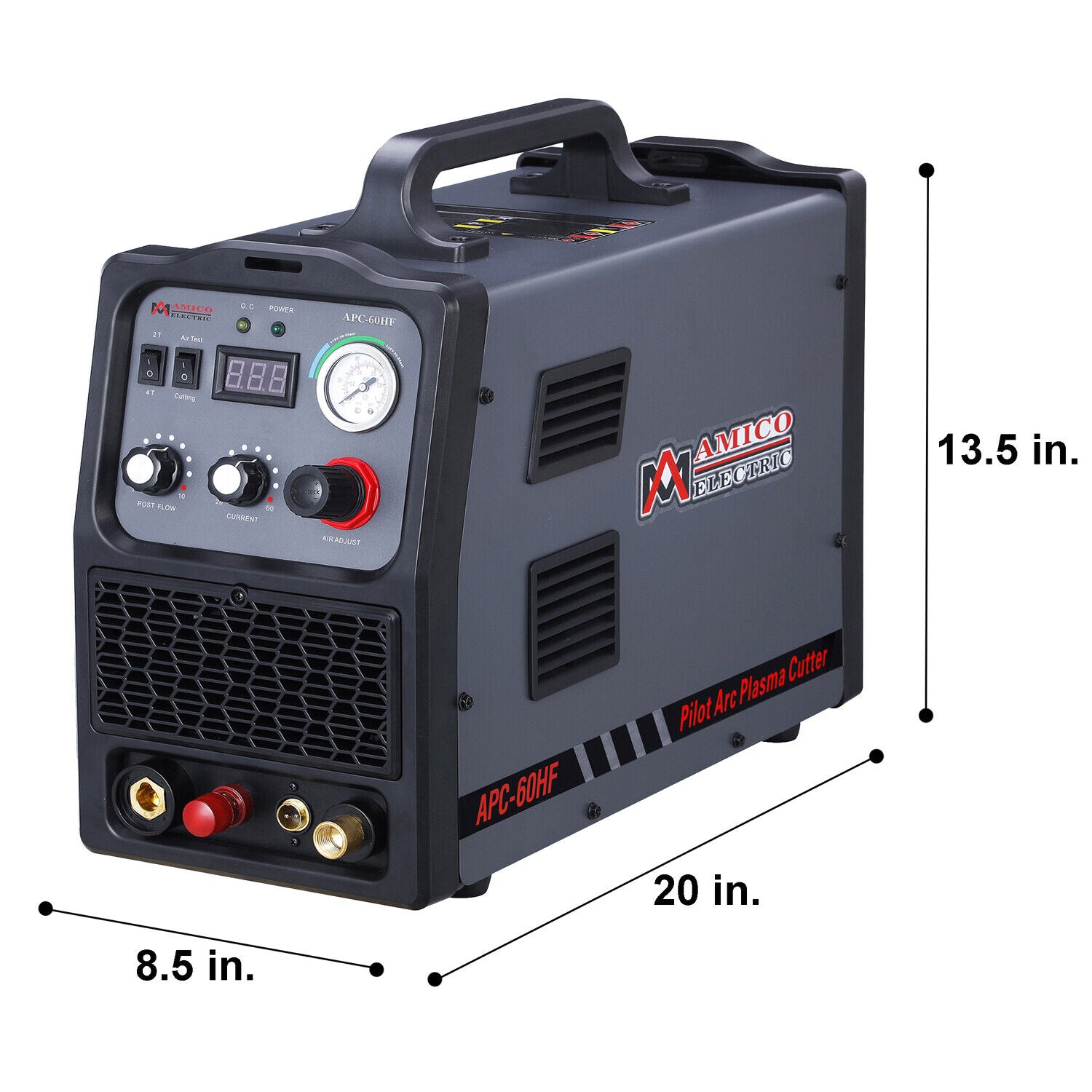 Amico Electric APC 60HF 100-250V Wide Voltage 1.0 Inch Clean Cut Non-Touch Pilot Arc Plasma Cutter - Perfect for Metal Fabrication, DIY Projects, and Industrial Cutting