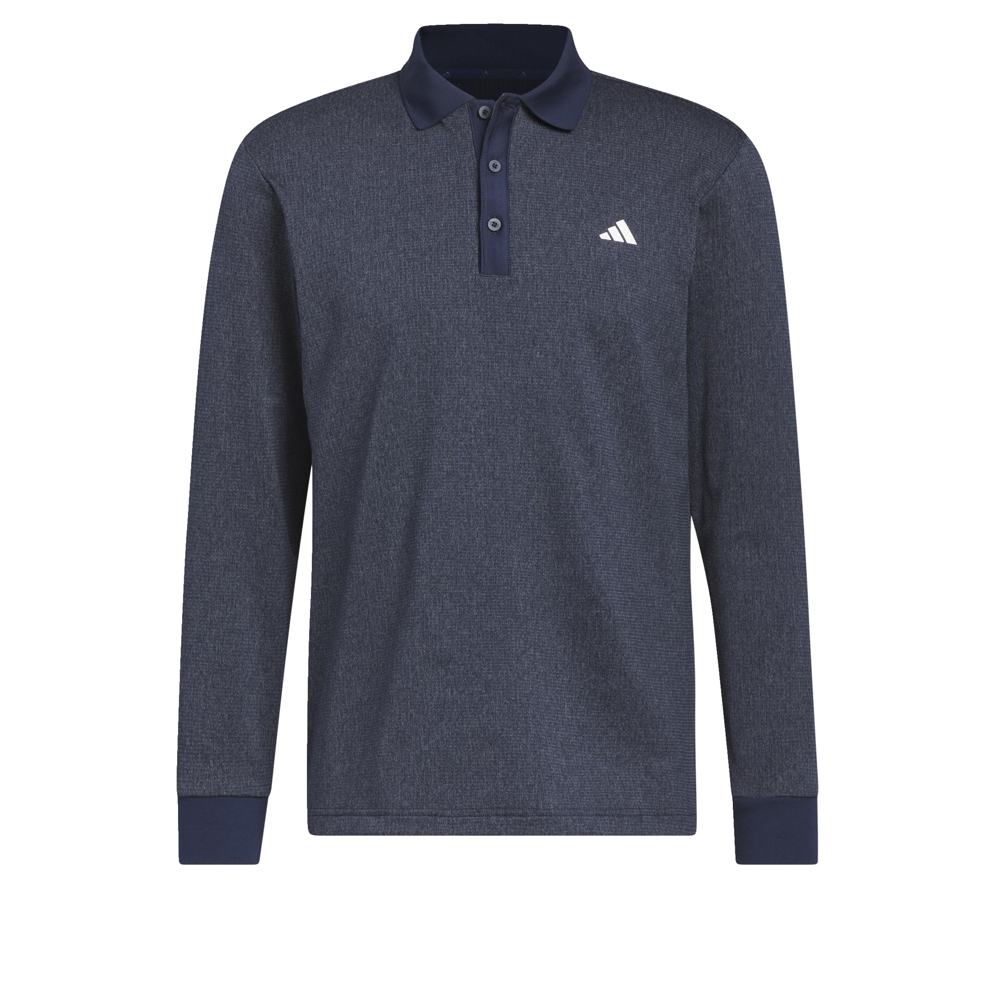 adidas Men's Essentials Long Sleeve Golf Polo Shirt - Moisture Wicking, UV Protection & Breathable - Perfect for Golf, Casual Wear & Outdoor Activities