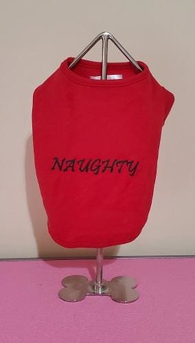 Naughty Dog Graphic T-Shirt for Men & Women - Funny Pet Lover Tee - Casual Cotton Shirt for Dog Owners - Perfect for Dog Parks, Walks & Pet-Friendly Outings