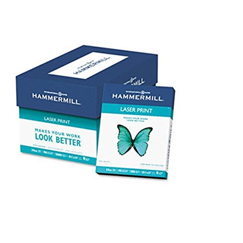 Hammermill Premium 98 Bright White Laser Print & Copy Paper - 8.5 x 11 Inches, 20lb, 500 Sheets - Ideal for Office Documents, Reports & Professional Printing