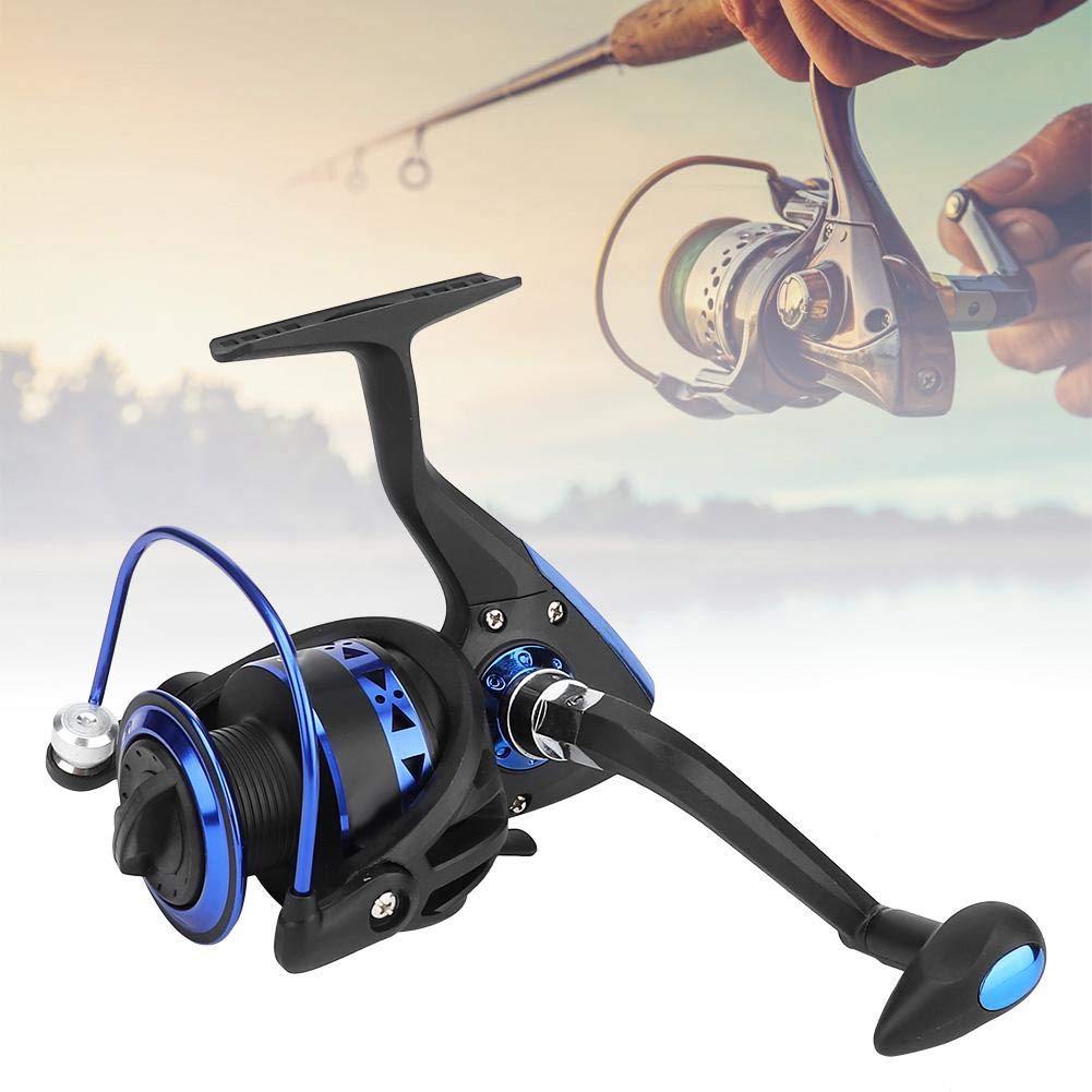 **BK3000 Black & Blue Interchangeable Rocker Fishing Reel – Durable 1-Piece Plastic Design for Wild & Sea Fishing – Perfect for Saltwater, Freshwater, and Deep Sea Angling**