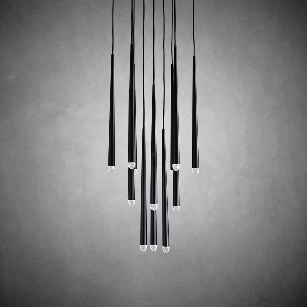 Melinda Round Chandelier - Modern Crystal Ceiling Light Fixture for Dining Room, Bedroom & Living Room | Elegant Lighting Decor for Home & Office