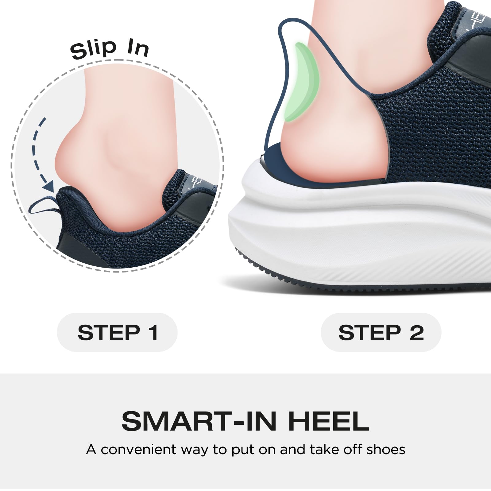 Women's Comfortable Breathable Slip-On Walking Sneakers - Non-Slip Platform Running Shoes for Gym, Tennis & Casual Wear | Lightweight & Supportive for All-Day Comfort