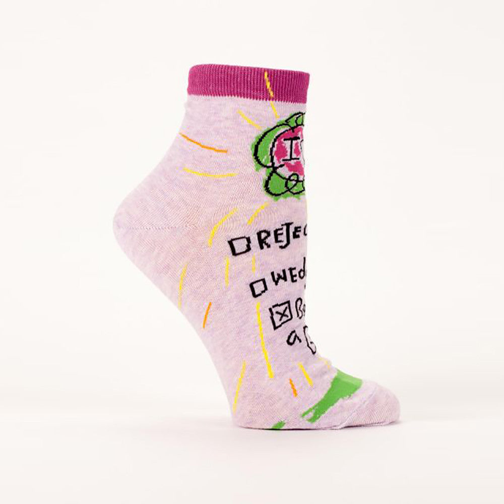 Funny Rejection Wedgies Women's Ankle Socks - Cute Novelty Socks for Girls - Perfect for Gag Gifts, Prank Parties & Humorous Outfits