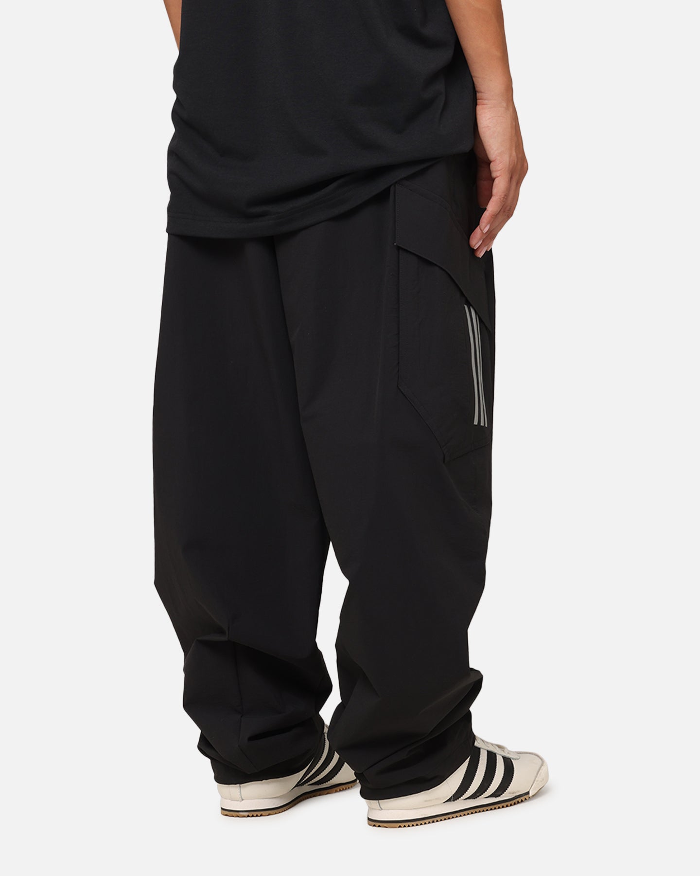 Adidas x Mercedes AMG Petronas Formula One F1 2025 Mechanics Joggers - Black/White Athletic Pants for Running, Training & Casual Wear