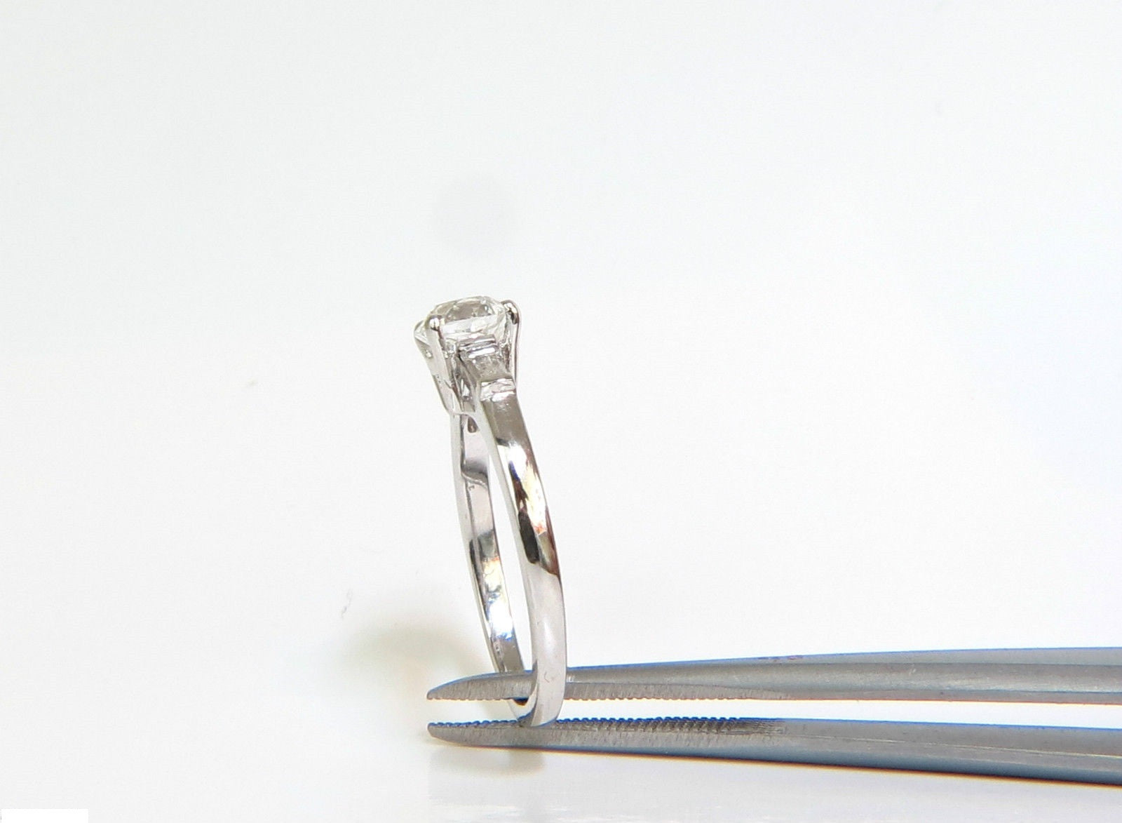 1.21CT GIA Certified European Cut Diamond Ring - F Color VS2 Clarity Platinum Band for Engagement, Wedding & Anniversary Gifts