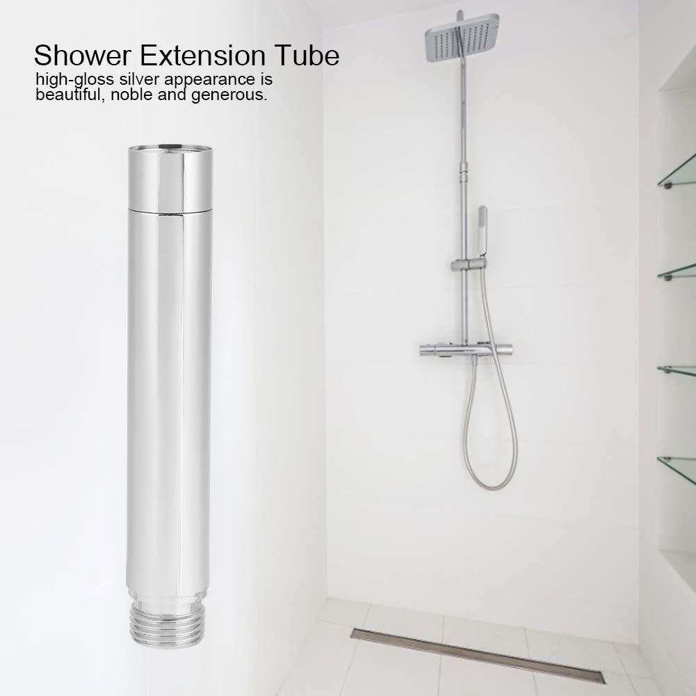 Stainless Steel Shower Head Extender Arm - Adjustable Bathroom Extension Pipe for Handheld Shower, Durable Shower Tube Connector - Perfect for Home, RV & Bathroom Renovation