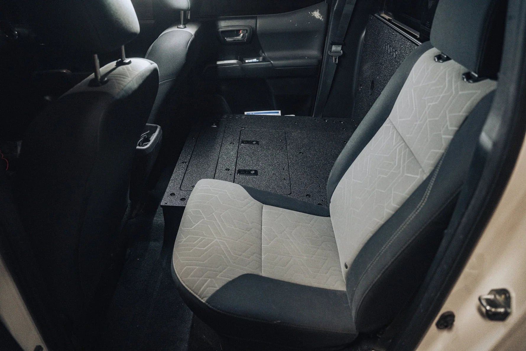2005-2023 Toyota Tacoma Double Cab Goose Gear 2nd Row Seat Delete Kit - Rear Seat Replacement for Storage & Organization - Perfect for Camping, Off-Roading & Work Trucks
