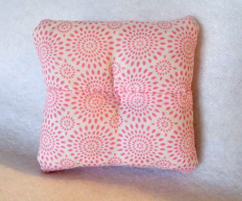 Lavender Scented Alpaca Fiber Pin Cushion with Crushed Walnut Shells - Purple & Pink Sewing Accessory for Needlework, Quilting, and Embroidery Projects