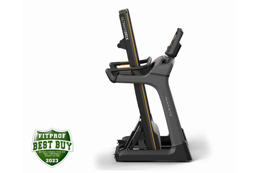 Matrix TF30 Folding Treadmill - Compact Home Gym Equipment for Cardio Workouts | Space-Saving Design for Small Apartments & Home Offices | Perfect for Running, Walking & Fitness Training