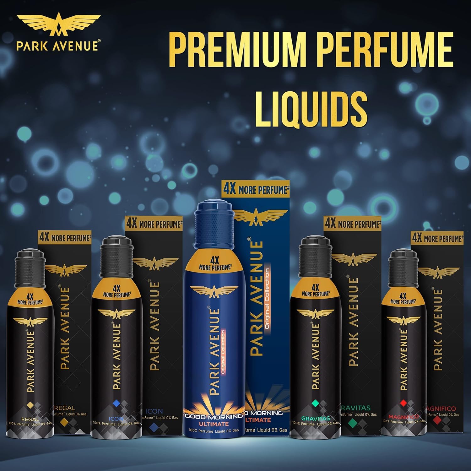 Park Avenue Men Regal No Gas Premium Perfume - Long Lasting Citrus Fragrance Spray (130ml) for Work, Date & Special Occasions | Pack of 1