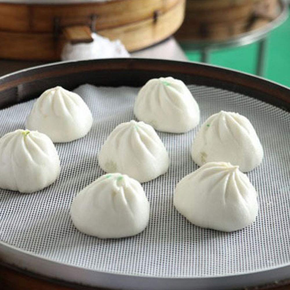 CANDeal 65cm Large Silicone Steamer Liner - Non-Stick Mesh Mat for Bamboo Steamers, Perfect for Dim Sum, Dumplings & Pastry Baking - Dishwasher Safe & Reusable Steamer Insert for Healthy Cooking