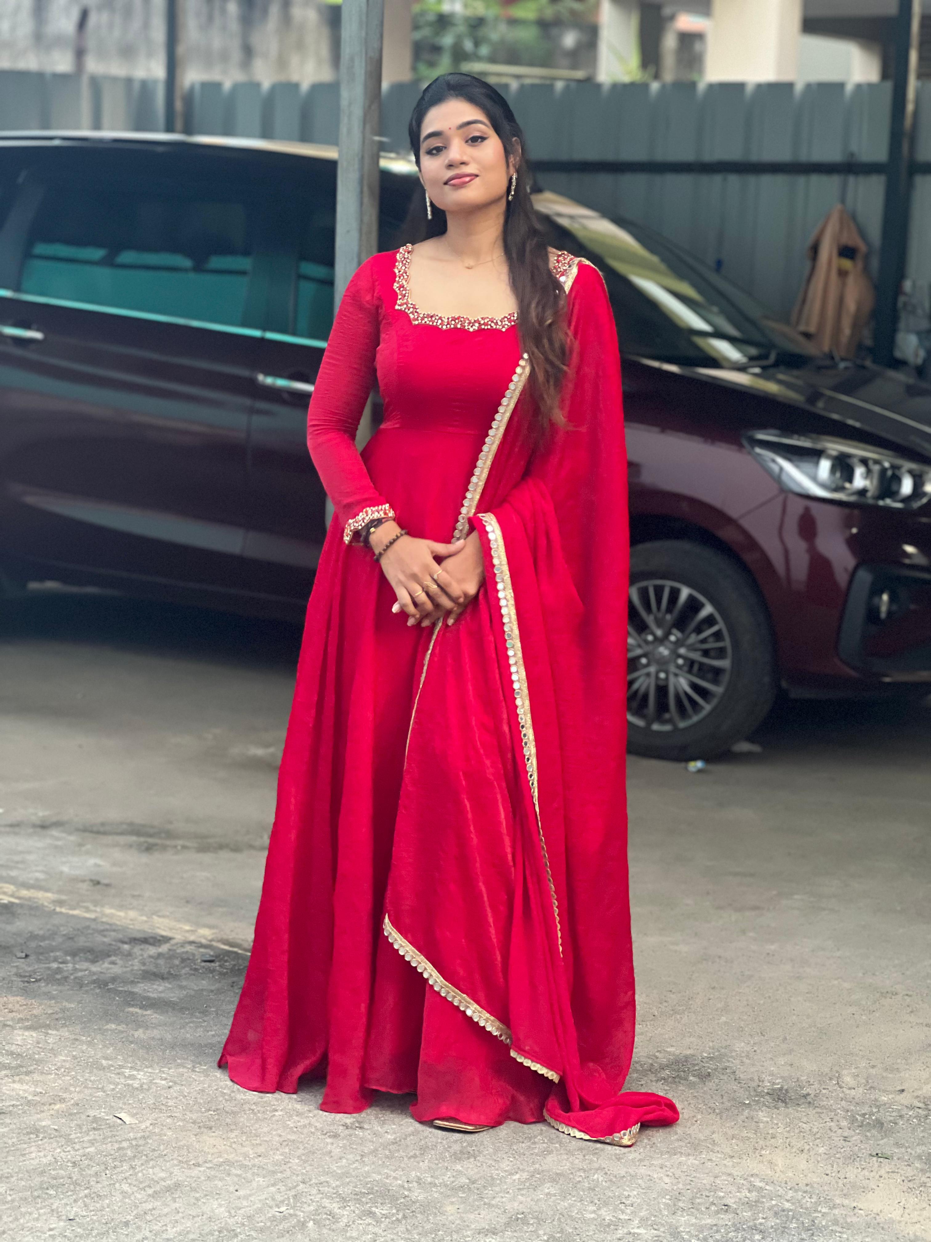 Jessy Premium Designer Anarkali Dress for Women - Elegant Indian Ethnic Wear for Weddings, Parties & Special Occasions | DD632