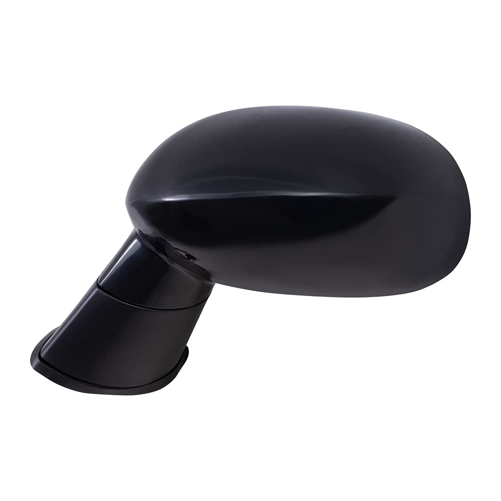 Brock Replacement Power Side Mirror for 2015-2019 Dodge Challenger - Driver Side, Heated, Blind Spot Detection, Black Paint to Match | Perfect for Parking Safety & Night Driving