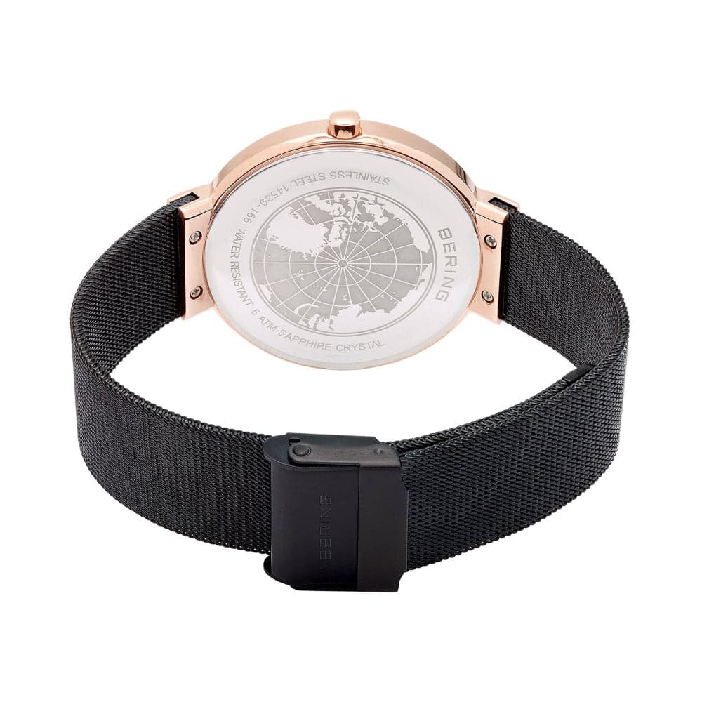 BERING 14539-166 Women's Watch - Elegant Stainless Steel & Crystal Design - Perfect for Office, Party & Everyday Wear