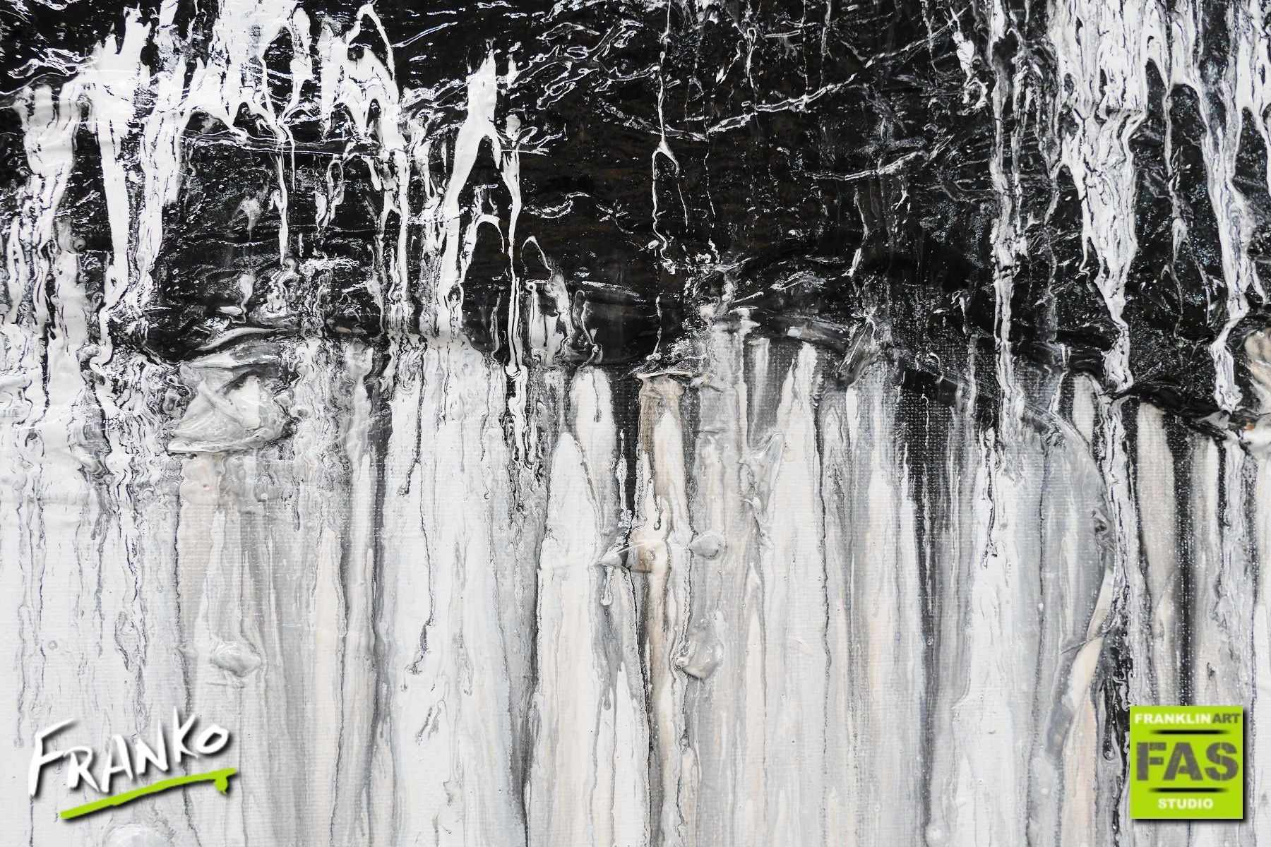 190cm x 100cm Brown White Abstract Leathered Plateau Painting - Modern Wall Art for Living Room, Bedroom & Office Decor