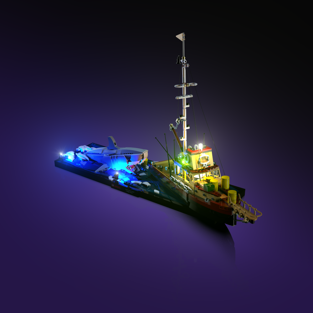LEGO® Jaws #21350 Light Kit - LED Lighting Set for LEGO Shark Model - Perfect for Display & Nighttime Decor