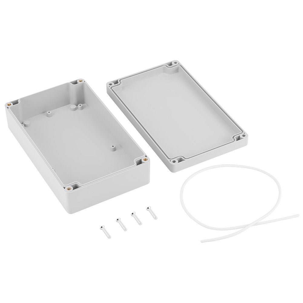 Waterproof IP65 ABS Junction Box 200×120×56mm - Outdoor Electrical Enclosure for Wiring, Breaker & Project Protection | Ideal for Garden, Garage & Industrial Use