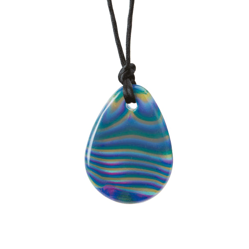 Chewigem Raindrop Pendant Sensory Chew Necklace - Autism & ADHD Chewable Jewelry for Anxiety Relief - BPA-Free Teething Toy for Kids & Adults (Home, School, Office Use)
