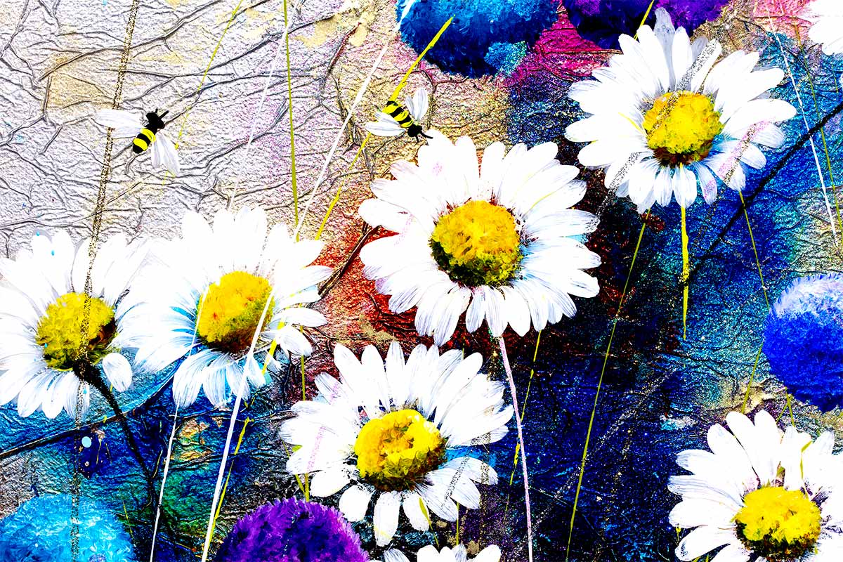 Alliums and Daisies Original Floral Art Print - Perfect for Home Decor, Wall Art & Gift Giving
