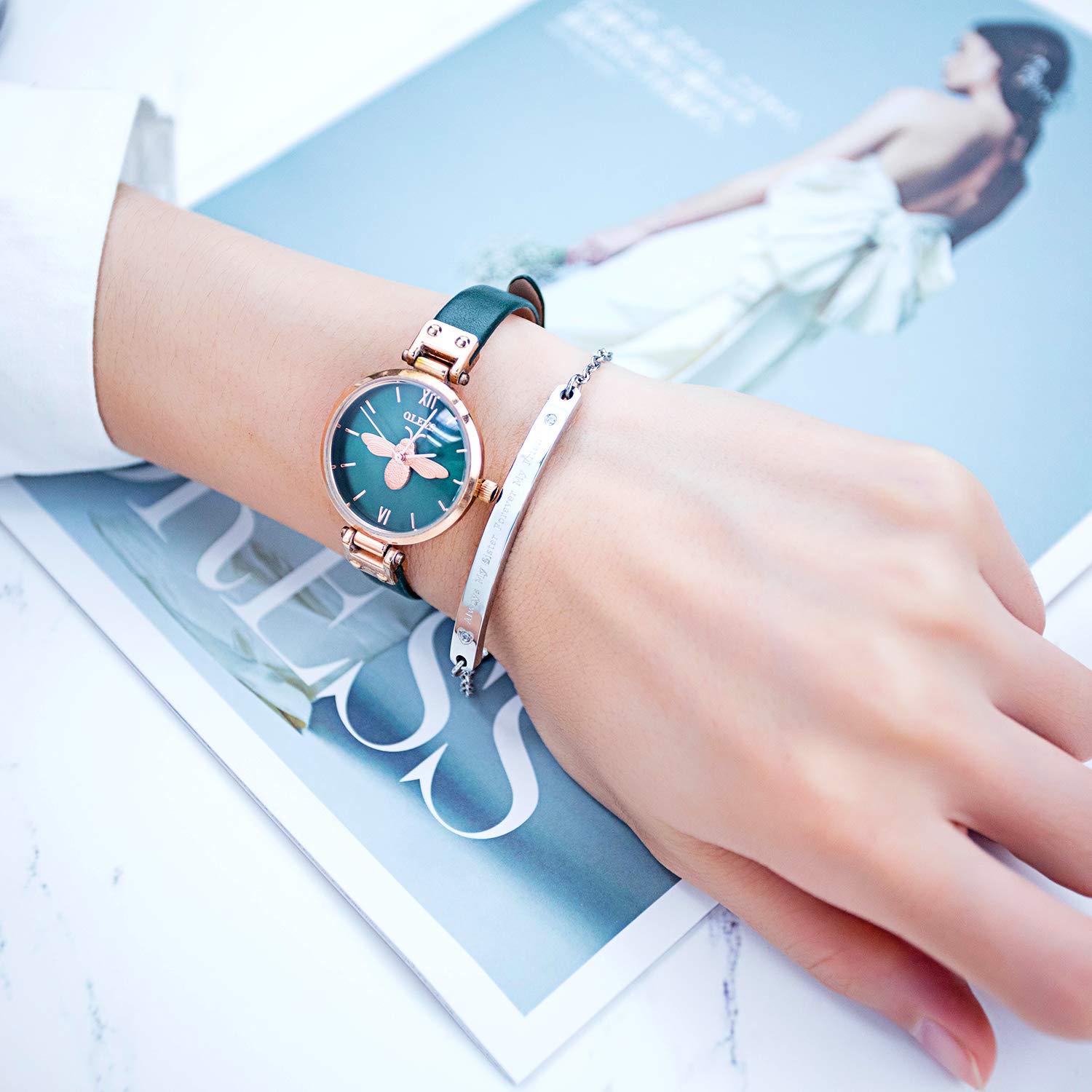 ALEXTINA Sister Bracelet - Engraved 'Always My Sister Forever My Friend' - Friendship Jewelry Gift for Sisters