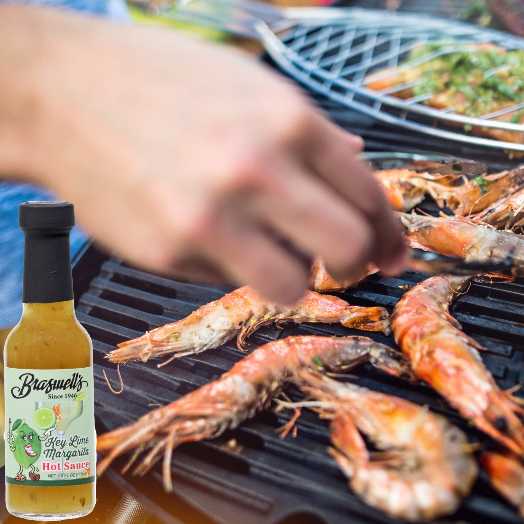 Braswell's Key Lime Margarita Hot Sauce 5 Fl Oz - Zesty Lime & Tequila Flavored Gourmet Hot Sauce for Tacos, Seafood & Cocktails - Perfect for Mexican Cuisine & Summer BBQs